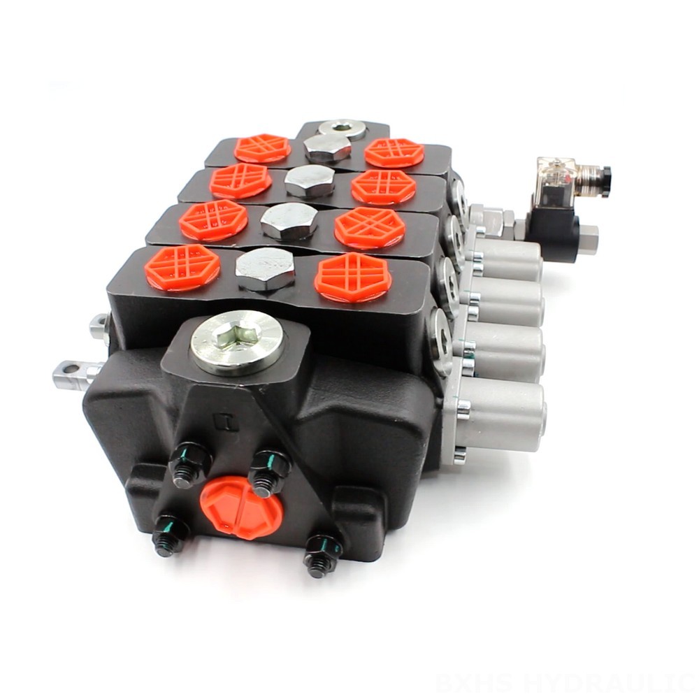 SD8-Electric unloading valve Manual 4 Spool Sectional Directional Valve | Hydraulic Products Manufacturer image